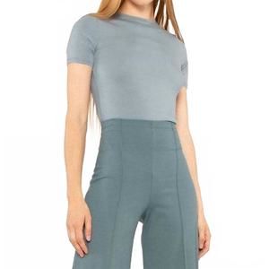 NEW RIPLEY RADER fitted crewneck t-shirt in chambray